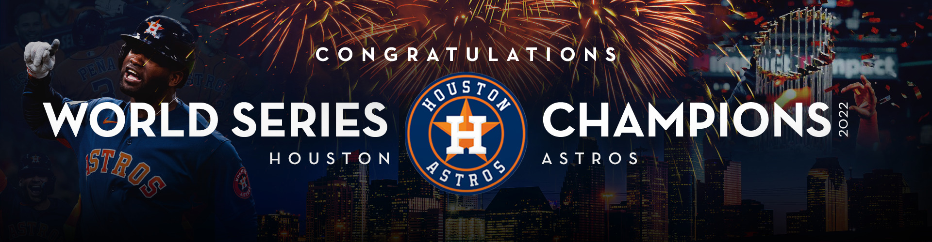 Houston Astros World Series Champions Banner