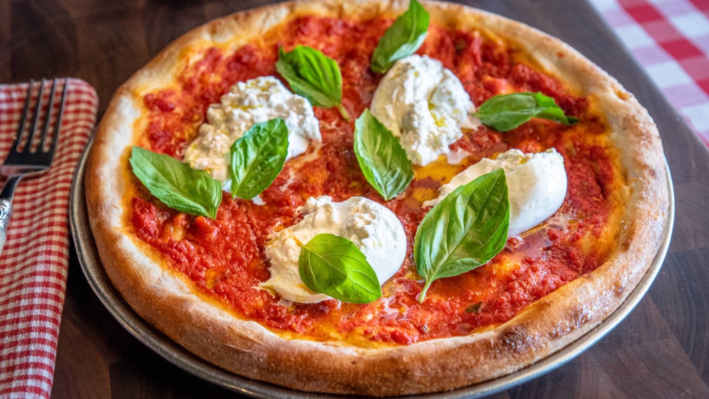 Truffle Burrata Pomodoro Pizza