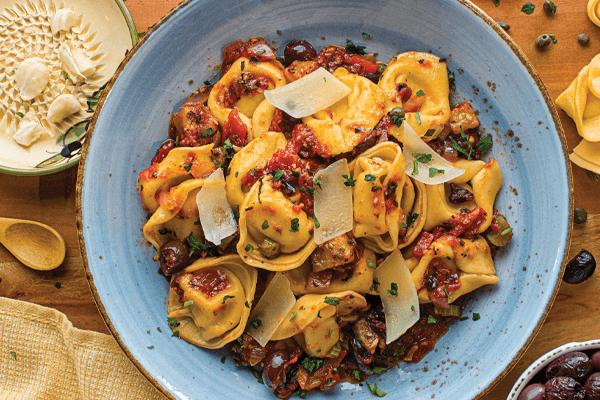 tortellini caponata